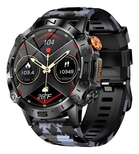 Reloj Inteligente Militar - Resistente al Agua y Golpes